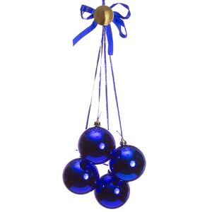 Гроздь из пластиковых шаров 36 см, синяя Snowhouse фото 1