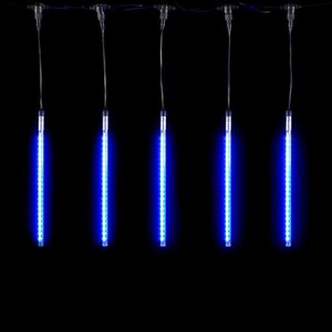 Светодиодная гирлянда Тающие Сосульки 5*0.3 м, 160 синих LED ламп, черный ПВХ, 5 м, IP44 BEAUTY LED фото 1