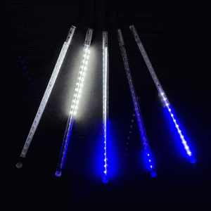 Светодиодная гирлянда Тающие Сосульки 5*0.3 м, 160 холодных белых/синих LED ламп, черный ПВХ, 5 м, IP44 BEAUTY LED фото 3
