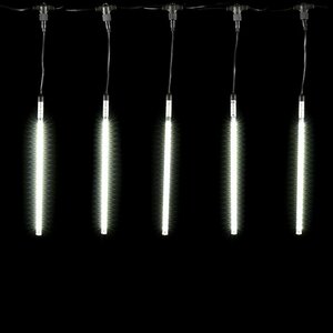 Светодиодная гирлянда Тающие Сосульки 5*0.3 м, 240 холодных белых LED ламп, черный ПВХ, 5 м, IP44 BEAUTY LED фото 1