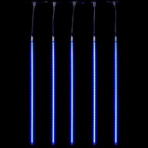Светодиодная гирлянда Тающие Сосульки 5*1 м, 480 синих LED ламп, черный ПВХ, 5 м, IP44 BEAUTY LED фото 1