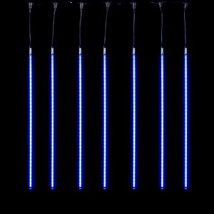 Светодиодная гирлянда Тающие Сосульки 10*0.5 м, 720 синих LED ламп, черный ПВХ, 10 м, IP44 BEAUTY LED фото 1
