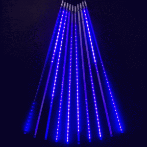 Светодиодная гирлянда Тающие Сосульки 10*0.5 м, 720 синих LED ламп, черный ПВХ, 10 м, IP44 BEAUTY LED фото 4
