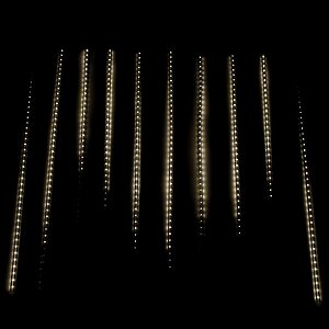 Светодиодная гирлянда Тающие Сосульки 10*0.5 м, 720 теплых белых LED ламп, черный ПВХ, 10 м, 12V, IP67 BEAUTY LED фото 2