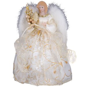 Ангел под елку 30 см кремово-золотой Holiday Classics фото 1