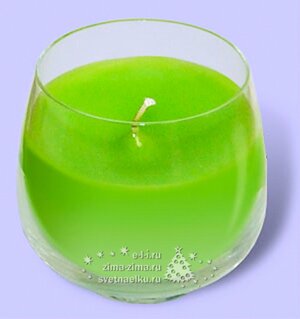 Свеча ароматическая в стакане Яблоко, 7.4*6.8 см Candleslight фото 2