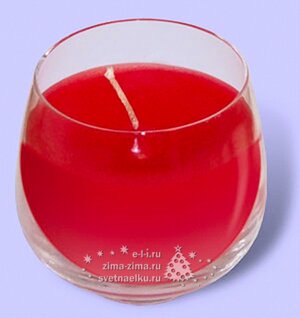Свеча ароматическая в стакане Клубника, 7.4*6.8 см Candleslight фото 2