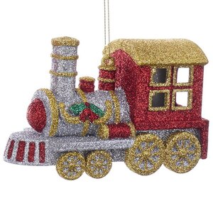 Елочная игрушка Поезд - Путешествие на Северный Полюс 12 см золотой, подвеска Kurts Adler фото 1