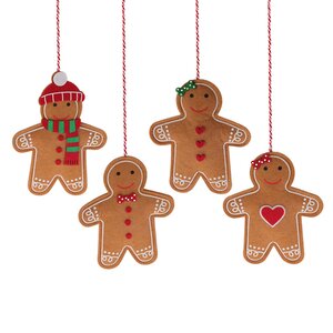 Набор елочных игрушек Gingerbread Hugs 15*8 см, 4 шт, подвеска Koopman фото 1