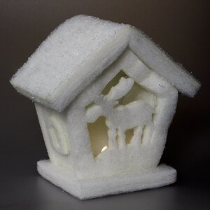 Композиция "Снежный домик", 18 см, подсветка, батарейки Koopman фото 3