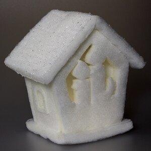 Композиция "Снежный домик", 18 см, подсветка, батарейки Koopman фото 4