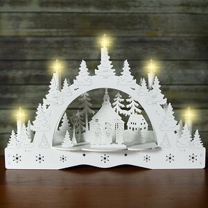 Светильник-горка Рождественский хор 35*24 см, 5 теплых белых LED ламп, батарейка Koopman фото 1