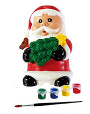 Набор для раскрашивания копилки Дед Мороз, 10 см Копилка раскраска фото 4