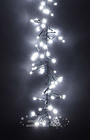 Электрогирлянда Волшебная Гроздь Cluster Lights 288 холодных белых LED ламп, соединяемая Holiday Classics фото 2