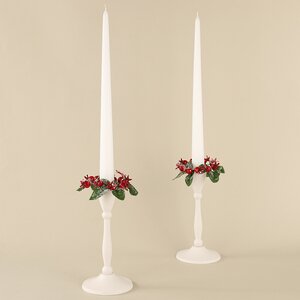 Высокие свечи Андреа Velvet 30 см, 10 шт, белые Candleslight фото 3