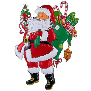 Панно Санта-Клаус с подарками, 78*52 см Snowmen фото 1