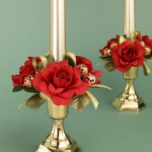 Венок для свечи Розы Dolce Vita 10 см Swerox фото 3