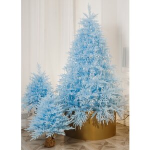 Искусственная елка Голубая 240 см, ЛИТАЯ 100% Max Christmas фото 2