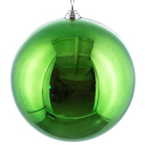 Пластиковый шар 20 см зеленый глянцевый, Snowmen Snowmen фото 1