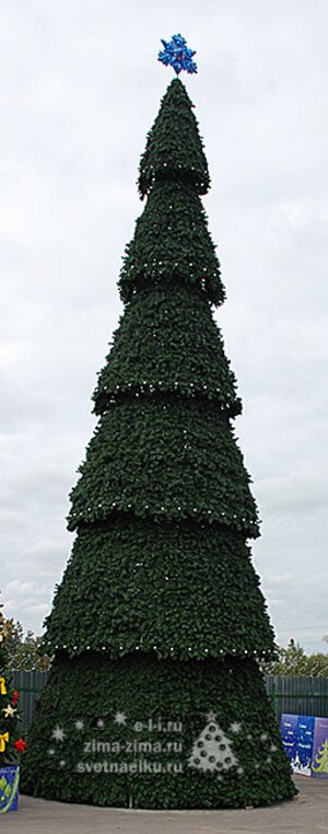 Уличная елка Императорская 16 м каркасная, ПВХ GREEN TREES фото 1