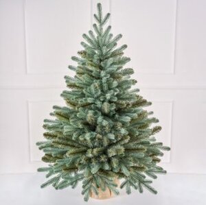 Настольная голубая елка в мешочке Верона 60 см, ЛИТАЯ + ПВХ Max Christmas фото 1