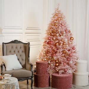 Искусственная елка Розовая 240 см, ЛИТАЯ 100% Max Christmas фото 2
