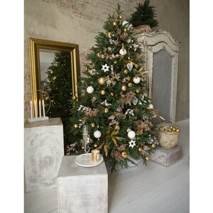 Искусственная елка с лампочками Версальская 270 см, 740 теплых белых ламп, ЛИТАЯ 100% Max Christmas фото 4