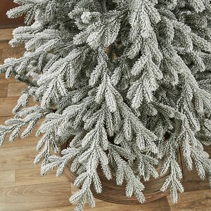 Искусственная елка Уральская заснеженная 210 см, ЛИТАЯ 100% Max Christmas фото 5