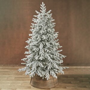 Искусственная елка Уральская заснеженная 150 см, ЛИТАЯ 100% Max Christmas фото 1