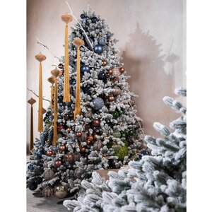 Искусственная елка Византийская заснеженная 3 м, ЛИТАЯ 100% Max Christmas фото 2