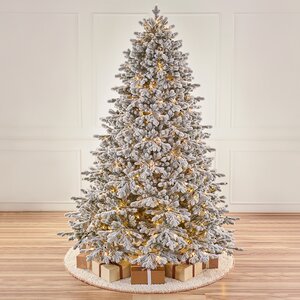 Искусственная елка с огоньками Византийская заснеженная 3 м, 1130 теплых белых ламп, ЛИТАЯ 100% Max Christmas фото 1
