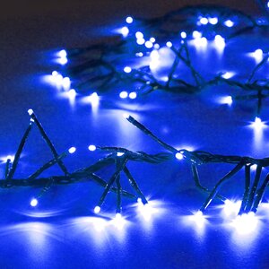 Электрогирлянда Фейерверк Cluster Lights 200 синих микроламп, 2 м, синий ПВХ, соединяемая, IP20 Snowhouse фото 1