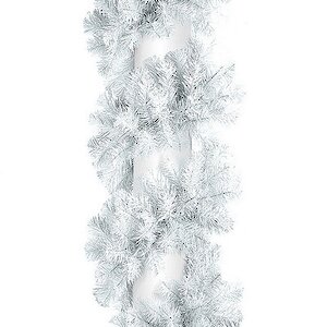 Хвойная гирлянда белая Рождественская 270*23 см, ПВХ MOROZCO фото 1