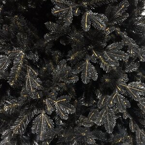 Черная искусственная елка Одри Black 150 см, ЛИТАЯ + ПВХ GREEN TREES фото 2