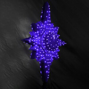 Светодиодная макушка Полярная Звезда эконом 55 см синяя GREEN TREES фото 1
