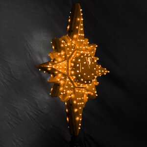 Светодиодная макушка Полярная Звезда эконом 55 см золотая GREEN TREES фото 1