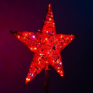 Светодиодная макушка Кремлевская Звезда 50 см красная GREEN TREES фото 2