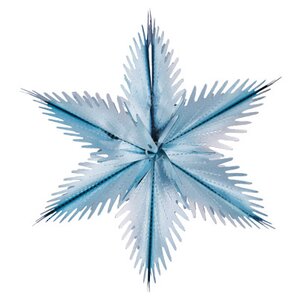 Звезда из фольги Резная 30 см голубая Holiday Classics фото 1
