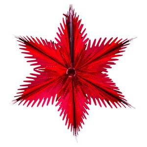 Звезда из фольги Резная 30 см красная Holiday Classics фото 1