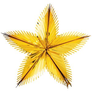 Звезда из фольги Полярная 60 см золотая Holiday Classics фото 1