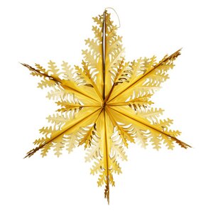 Звезда из фольги Ажурная 60 см золотая Holiday Classics фото 1