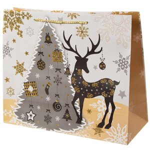 Подарочный пакет Magic Christmas - Волшебный Олень 31*26 см Due Esse Christmas фото 1