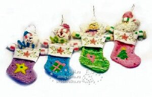 Мешок для конфет Дед Мороз, Снеговик, Мишка, Ангел, 25см Снегурочка фото 1