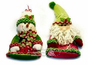 Мешок для конфет Дед Мороз, Снеговик, 31см Снегурочка фото 1