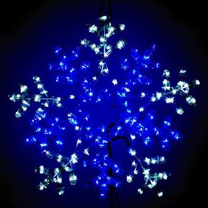 Снежинка светодиодная, уличная, 50*50 см, бело-синяя, IP44 Ели Пенери фото 1