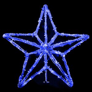 Светодиодная макушка Звезда 70 см синяя МанузинЪ фото 1