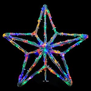 Светодиодная макушка Звезда 50 см разноцветная, контроллер МанузинЪ фото 1