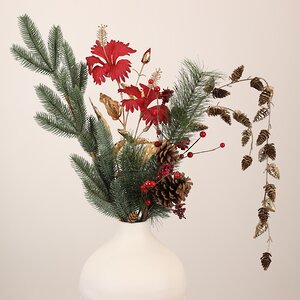 Искусственная ветка Hibiscus Chiara 68 см красная EDG фото 6