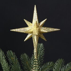 Елочная верхушка Estrella de Diamante 22 см золотая Kurts Adler фото 3