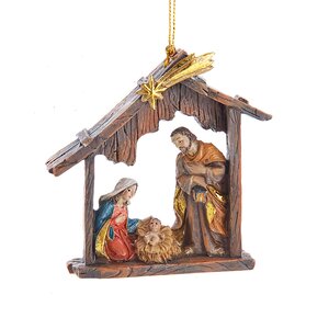 Елочная игрушка Вертеп Рождение Иисуса Христа 10 см, подвеска Kurts Adler фото 1